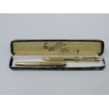 1950s 'FEND' Super Norma Barleycorn Engine Turned Design 4 Colour Mechanical Gold Plated Pencil