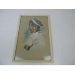 Framed Pastel Picture of a Woman