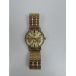 9ct Gold Cased Rotary 21 Jewels Automatic Wristwatch - Seen Working - Total Weight 56 grams