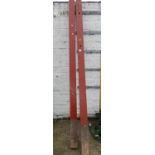 2x Large Wooden Posts