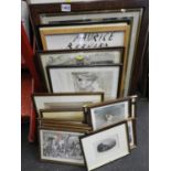 Quantity of Framed Prints - Maps etc