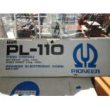 Boxed Pioneer PL-110 Stereo Turntable