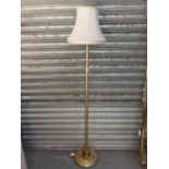 Brass Standard Lamp with Shade