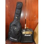 Yamaha Electric Guitar and Marshall Amp