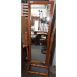 Pine Framed Cheval Mirror