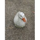 Concrete Duck Ornament