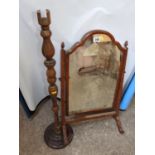 Dressing Table Mirror and Smokers Companion Base