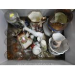 Box of China and Glassware