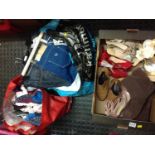 Box of Ladies Shoes, New Ladies Dress and New Mens Jeans etc