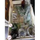 Wooden Crate and Contents - Old Bottles