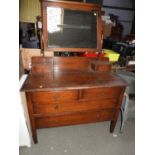 Mirrored Dressing Table with Four Drawers