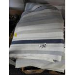 2x Pairs of Laura Ashley Blue Striped Curtains - Fully Lined and Pencil Pleated - 220 x 220