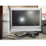 Small Toshiba Flat Screen TV with Remote