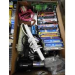 Quantity of DVDs and Extension Leads etc