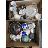 2x Boxes of Misc - China and Glassware