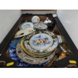 Quantity of China - Collectors Plates, Winnie the Pooh Money Box etc