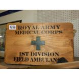 Wooden Box - Royal Army Medical Corps