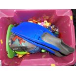 Box of Misc - Children's Toys Flippers etc