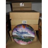 Quantity of Collectors Plates with Boxes and Certificates - Underwater Paradise