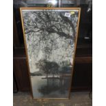 Gilt Framed Oriental Silk Embroidery