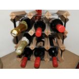 Wine Rack and Contents