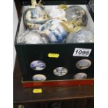 Quantity of Hand Crafted Thomas Kinkade Christmas Bauble Ornaments