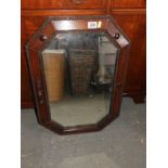 Carved Oak Framed Mirror