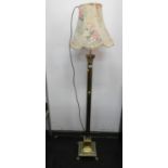 Corinthian Column Brass Standard Lamp