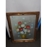 Signed Gilt Framed Oil on Canvas - Still Life