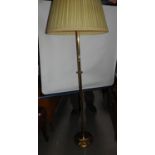 Brass Standard Lamp with Shade