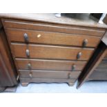 Oak Chest of Four Drawers