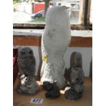 Concrete Garden Ornaments and Lead Ornament - Bird