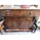 Victorian Mahogany Secretaire Cabinet