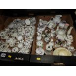 2x Boxes of Collectable China - Violets