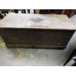 Pine Blanket Box with Internal Drawers