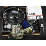Box of Misc - Touch Lamp, Slow Cooker etc