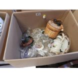 Box of Misc - Glassware etc