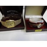 Ladies and Gents Boxed Rotary Gift Watches