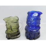 2x Whitefriars Glass Toby Jugs