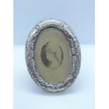 Small Oval Birmingham Silver Picture Frame