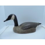 Val Bennett Painted Bronze Ornament - Canadian Goose 7" Long