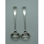Pair of Georgian Silver Mustard Spoons - 16gms