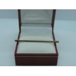 12ct Yellow Gold Front, Back and Sides Tie Pin - 2.3gms