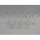 8x Stuart Crystal Drinking Glasses