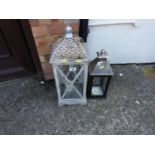 2x Decorative Candle Lanterns