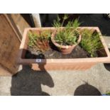 2x Plastic Garden Planters