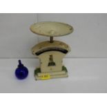 Vintage Scales and Perfume Bottle