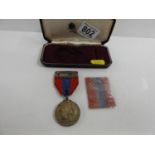 Cased Medal for Faithful Service