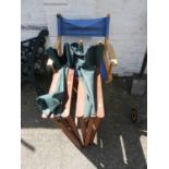 3x Folding Directors Chairs