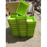 Large Quantity of Stacking Plastic Crates